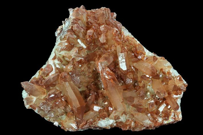 Natural, Red Quartz Crystal Cluster - Morocco #101502
